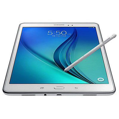 Samsung Galaxy Tab A Tablet and S Pen, Snapdragon 400, Android, 9.7 , 16GB, Wi-Fi White Samsung Galaxy Tab A Tablet and S Pen, Snapdragon 400, Android, 9.7 , 16GB, Wi-Fi White